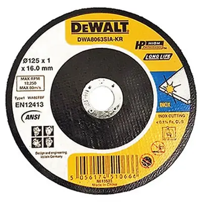 Dewalt DWA8063SIA Cutting Disc 5"