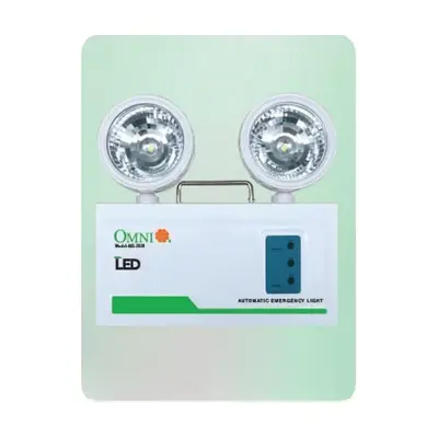 Omni LED Commercial Automatic Emergency Light 2x1W Tricolor Lithium