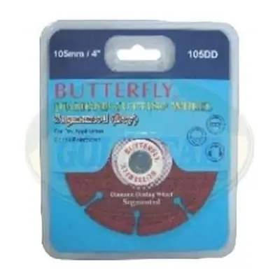 Butterfly Diamond Cut Off Wheel DRY Segmented No. 105DD - 4"