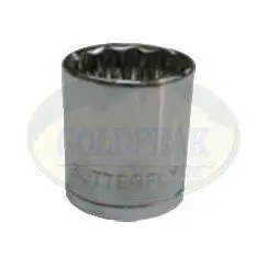 Butterfly  #813 Carbon Steel Socket 1/2" Drive 17 mm