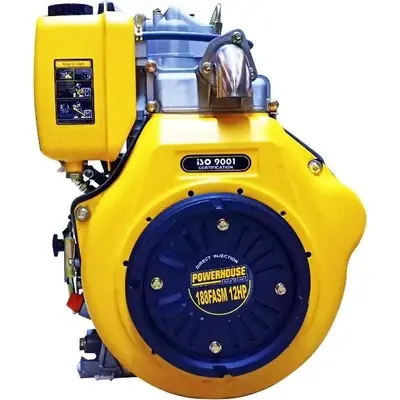 Powerhouse Diesel Marine Low Speed Engine 1,800 RPM w/ Stainless Pipe 14HP Lo-Spd (100% Copper)