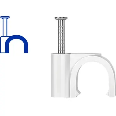 Wadfow Cable Clips (Round) 10mml