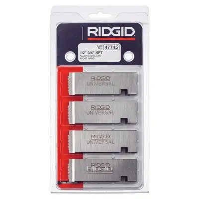 Ridgid Machine Pipe Dies for 711/811A/815A RH NPT Alloy 1"-2"