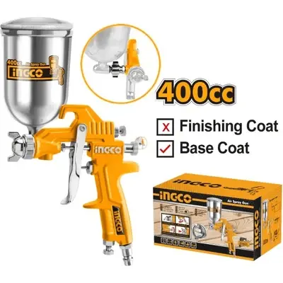 Ingco ASG4042 Paint Spray Gun Gravity Type 400cc