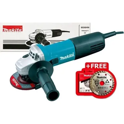 Makita 9556HN Angle Grinder 4" (Slide Switch) 840W White Box