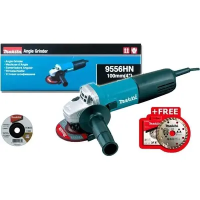 Makita 9556HN Angle Grinder 4" (Slide Switch) 840W Colored Box (New)