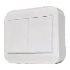 Omni Surface Mounted Convenience Wall Switch 2-Gang 10A