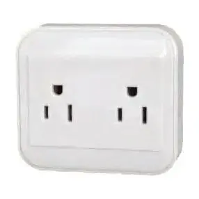 Omni Surface Type Wall Mounted Regular Outlet 2-Gang 10A