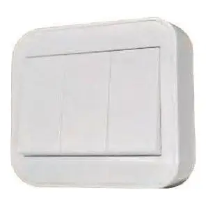 Omni Surface Mounted Convenience Wall Switch 3-Gang 10A