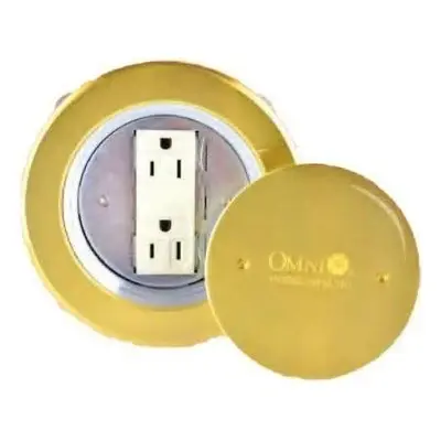 Omni Duplex Floor Mounted Outlet Round Screw Type with Key 16A