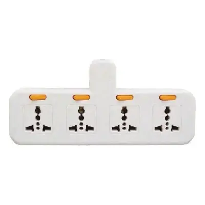 Omni Wall Universal Adapter 4-Gang with Individual Switch 10A