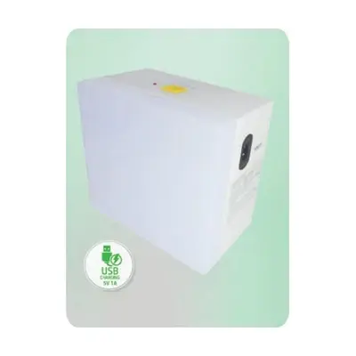 Omni LED Square Automatic Emergency Light with USB Charger
