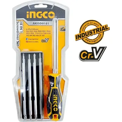 Ingco AKISD1801 18in1 Screwdriver Set