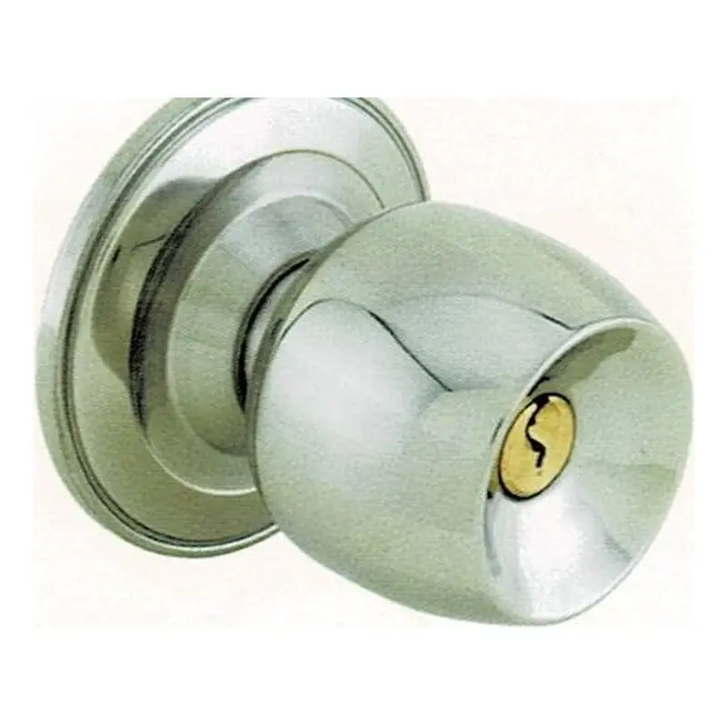 Amerilock AL 5832 Knob Lockset Satin Stainless/Polished Brass (SS/PB)