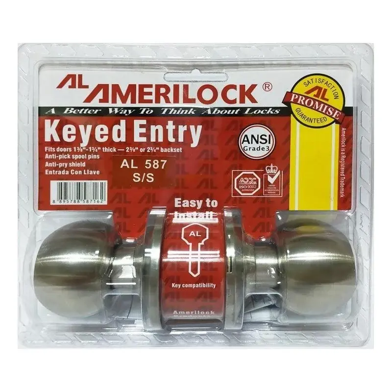Amerilock AL 587 Knob Lockset Decorative Knob L