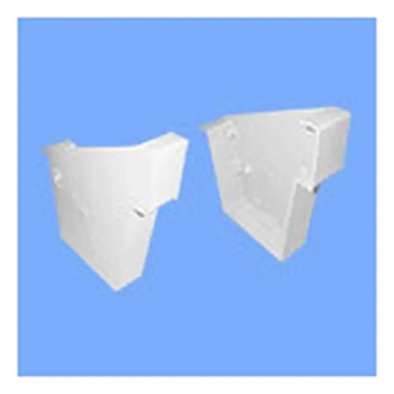 Atlanta Duracon uPVC Gutter Right End Cap 18" White