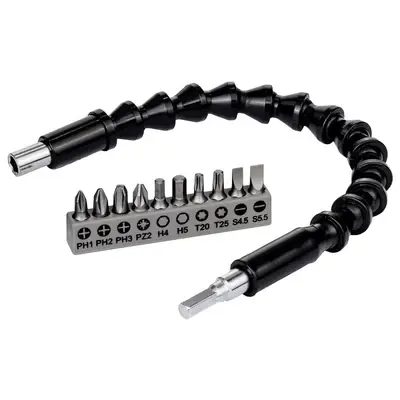 Bosch 11pcs Flexible Extension for Drills (2608522377)
