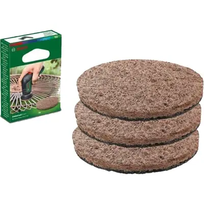 Bosch Abrasive Heavy Duty Pad 3Pcs for Bosch Universal Brush 3.6V