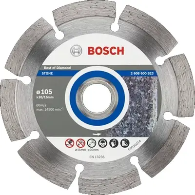 Bosch Diamond Cutting Disc for Stone 4" 150mm (2608600923)