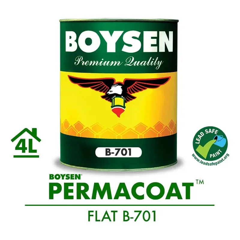 Boysen Permacoat Flat Latex Paint Tile Red 1L