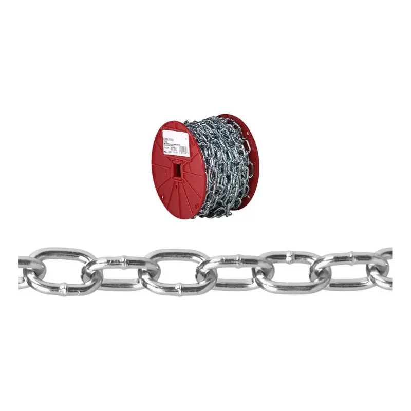 Campbell Decorator Chain White Polycoated #10 (3.4mm) 40ft Reel