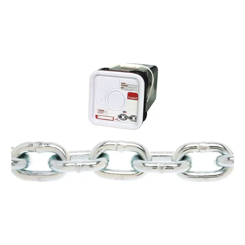 Campbell Proof Coil Chain Blu-Krome 3/8" (10mm) 45ft Pail