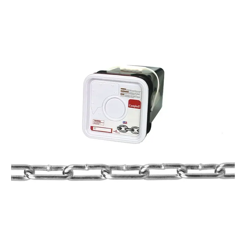 Campbell Straight Link Coil Chain Blu-Krome #2/0 Pail
