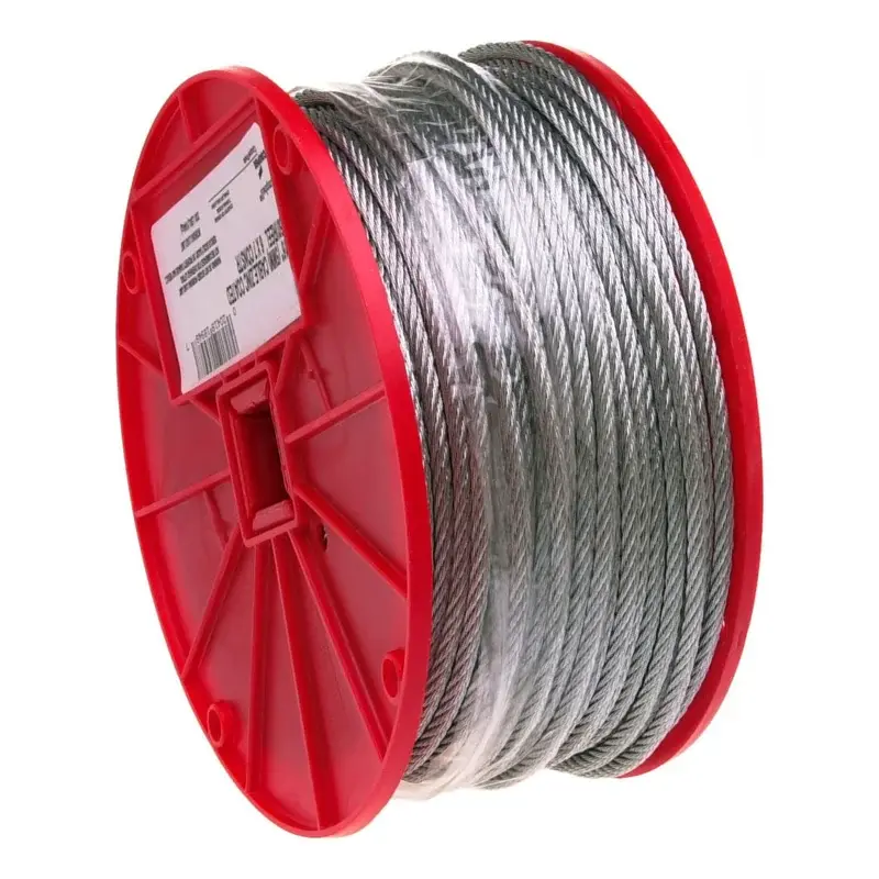 Campbell Wire Rope Galvanized 1/4" (6mm) 7x19 250ft Reel