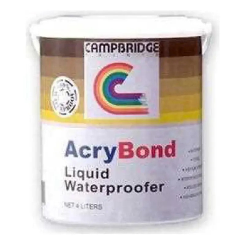 Campbridge AcryBond Liquid Waterproofer Milky White 4L