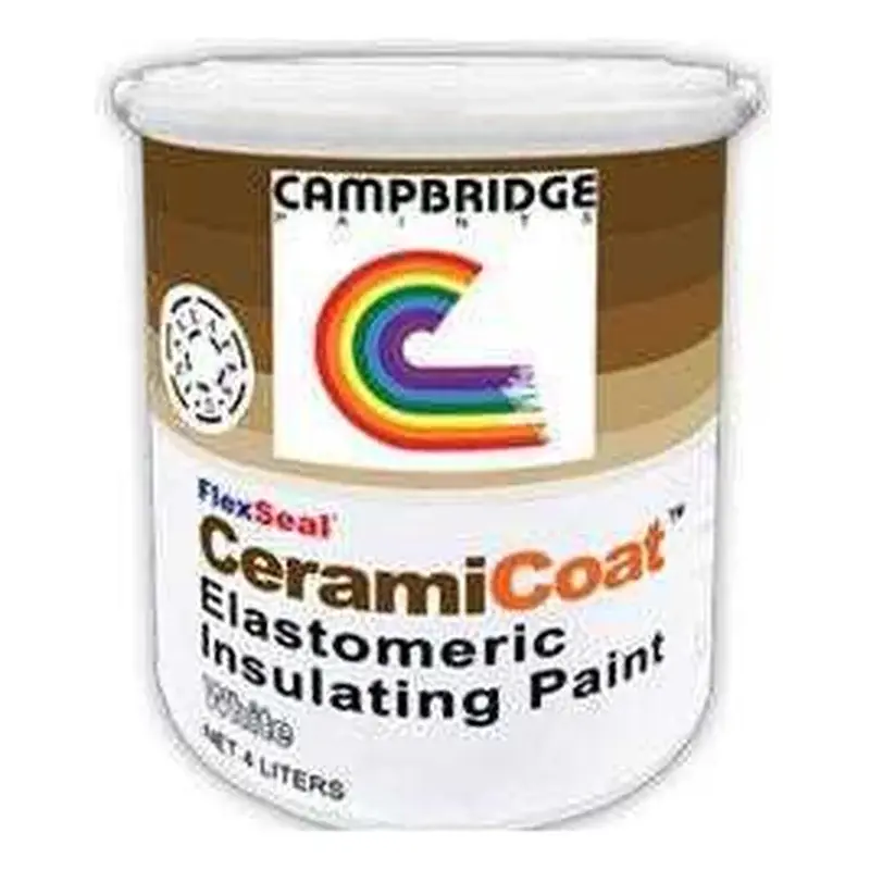 Campbridge FlexSeal CeramiCoat Elastomeric Insulating Paint White 4L