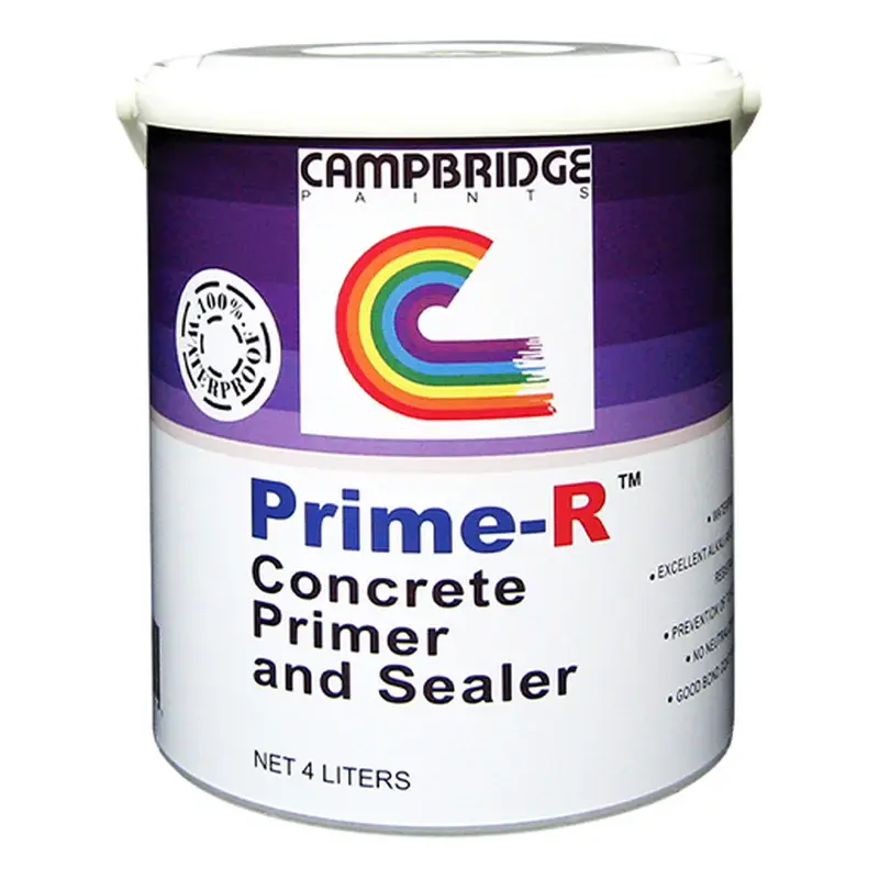 Campbridge Prime-R Concrete Primer & Sealer Clear 4L