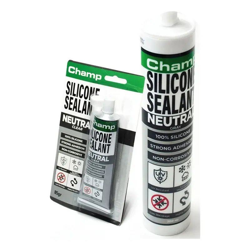 Champ Neutral Silicone Sealant Gray 300ml