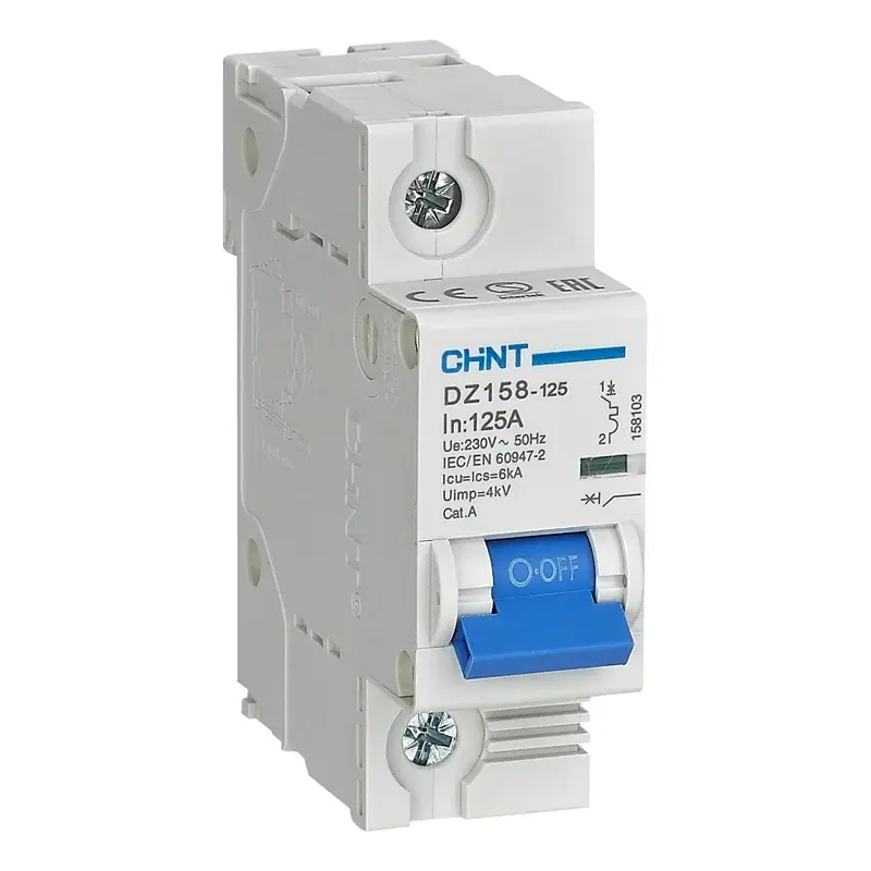 Chint DZ158-125 Main MCB 1P 100A 10kA