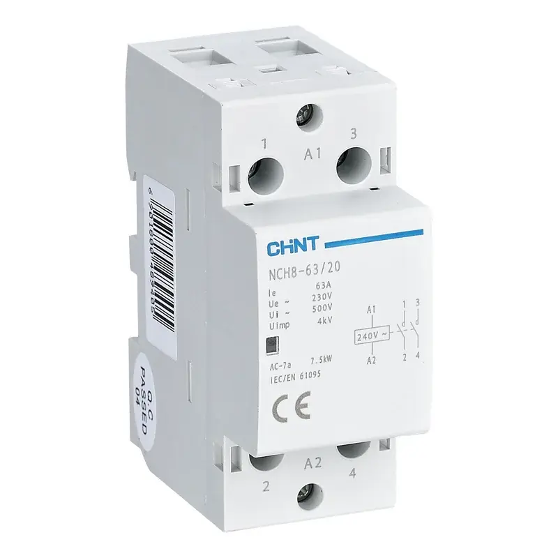 Chint NCH8 Modular Contactor 63A 240VAC 1NO+1NC