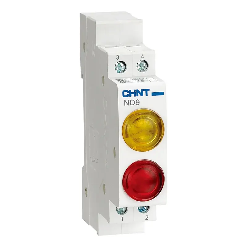 Chint ND9 Modular Indicator Light 230VAC Yellow