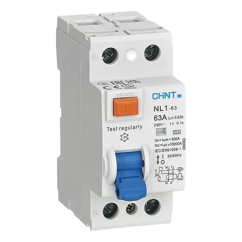 Chint NL1-63 RCCB 2P 40A 30mA 10kA