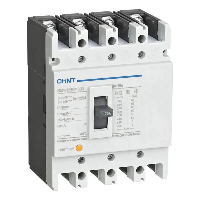 Chint NM1 MCCB Type H 4P 125A 125AF 50kA @ 400V