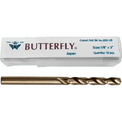 Butterfly #202 Cobalt Metal Drill Bit 3/32"