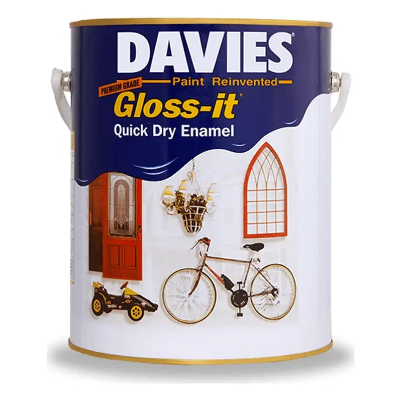 Davies Gloss-It Quick Drying Enamel Silver Gray 4L