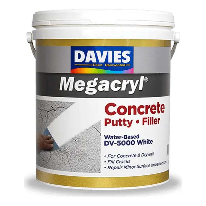 Davies Megacryl Concrete Putty Filler White 16L