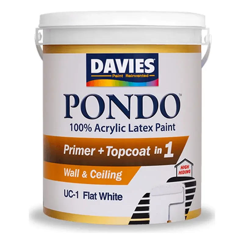Davies Pondo High-Hiding Primer & Topcoat Flat White 4L