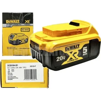 Dewalt DCB184 18V-20V Max Lithium Ion Battery (5.0Ah)