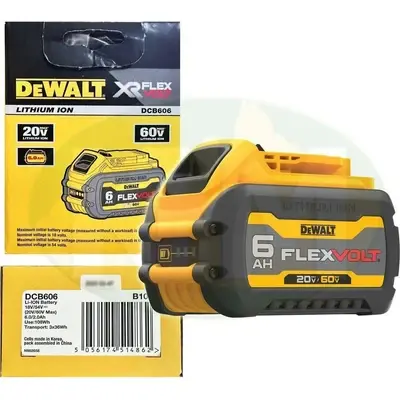 Dewalt DCB606 20V/60V Flexvolt Lithium Ion Battery (6.0Ah)