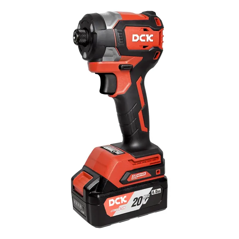 DCK Cordless Brushless Impact Driver 20V Max 600W Kit (2x 4.0Ah)