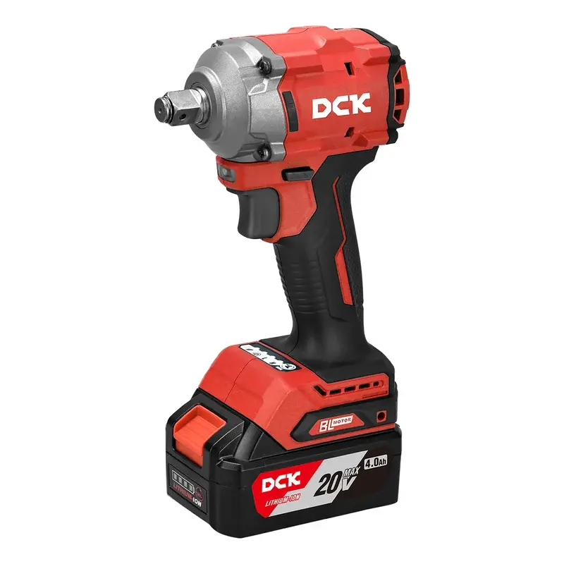 DCK Cordless Brushless Impact Wrench 20V Max 750W Kit (2x 5.0Ah)
