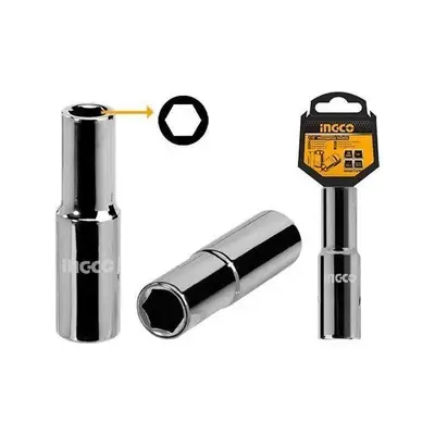 Ingco 1/2" Drive Deep Socket Wrench 6pts Hexagonal HHAST12083L	8mm