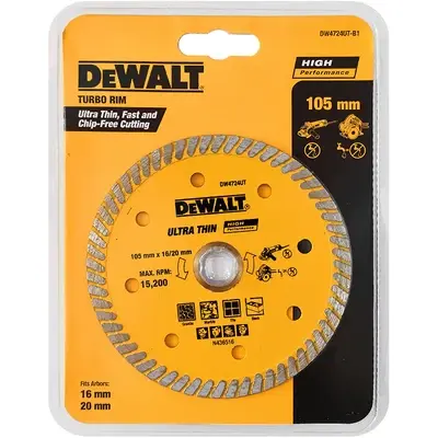 Dewalt DW4724UT Diamond Cutting Wheel 4" (Ultra Thin Turbo)
