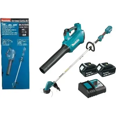 Makita DLX2398 18V Cordless Grass Trimmer + Leaf Blower Combo Kit Set [DUR192L + DUB184]