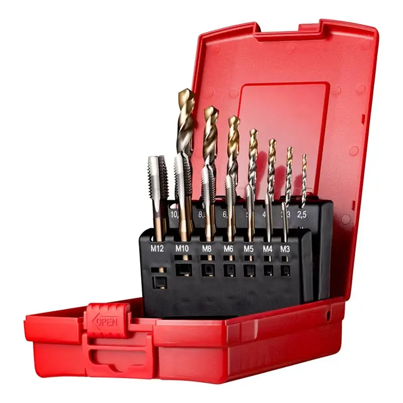 Dormer Tap & Drill Set M3-M12 (A002 Drills + E000 Spiral Point Taps)