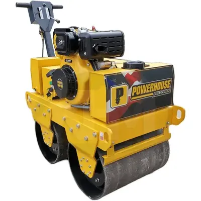 Powerhouse Energie Series Road Roller Double Drum Diesel Engine 600 Kgs w/ 12 Hp